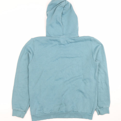 Puma Boys Blue Pullover Hoodie 13-14 Years Cotton Blend Logo Design