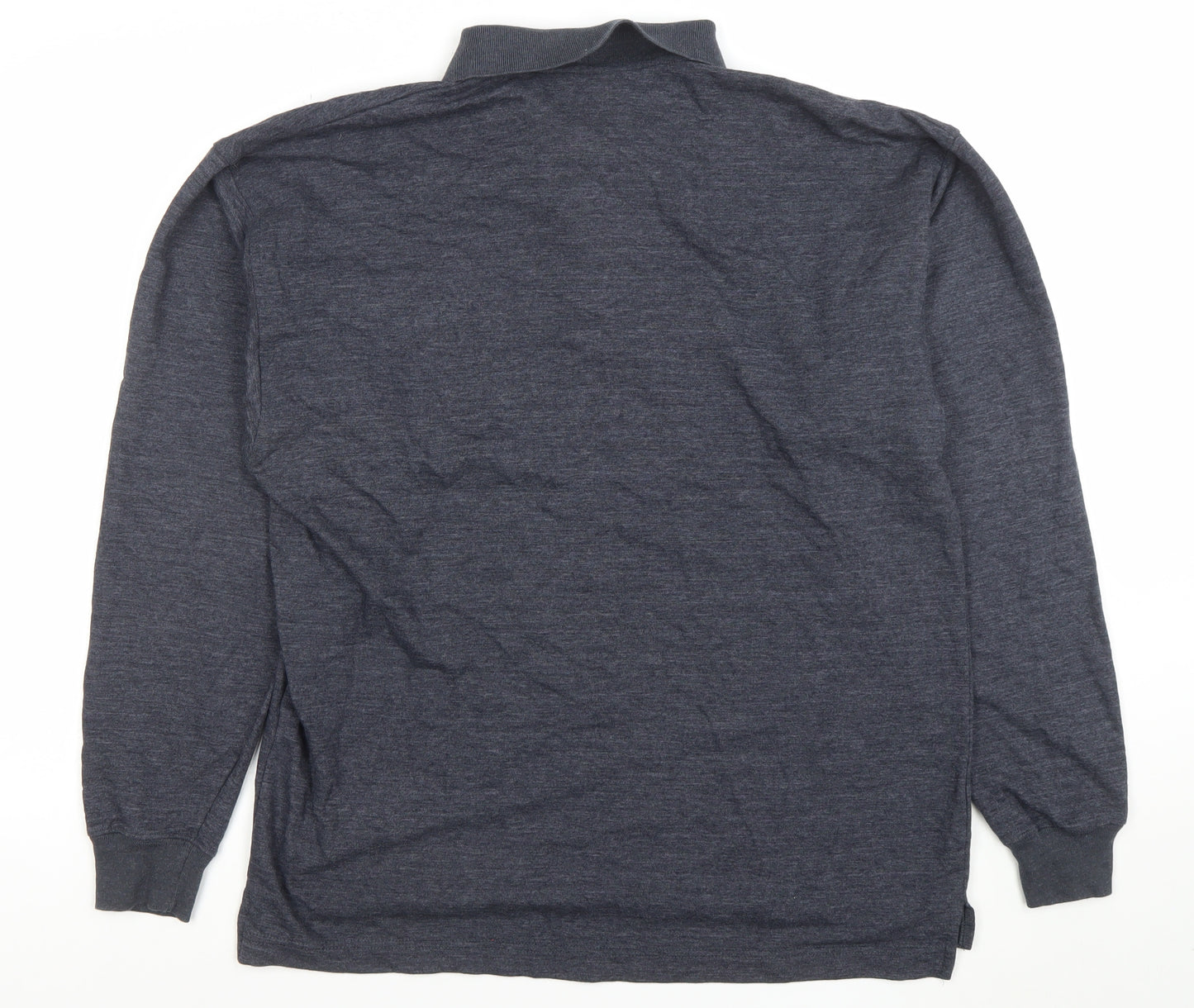 Nathan Jones Men's Grey Collared Henley Sweatshirt Size M