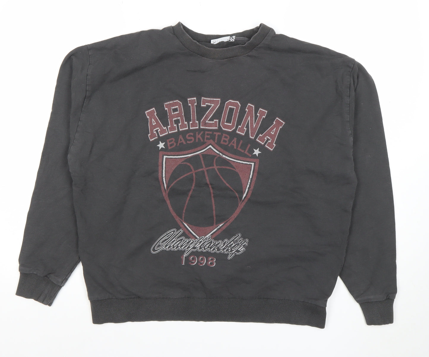 ASOS Design Women's Black Cotton Arizona Basketball Sweatshirt UK 10