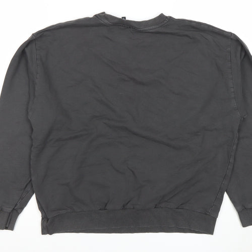 ASOS Design Women's Black Cotton Arizona Basketball Sweatshirt UK 10