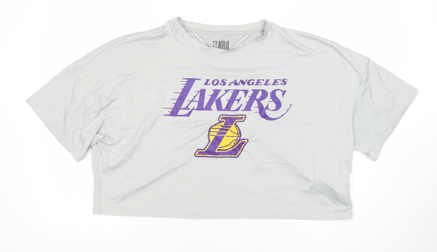 Primark NBA Los Angeles Lakers Grey T-Shirt Nightshirt Womens M 12-14