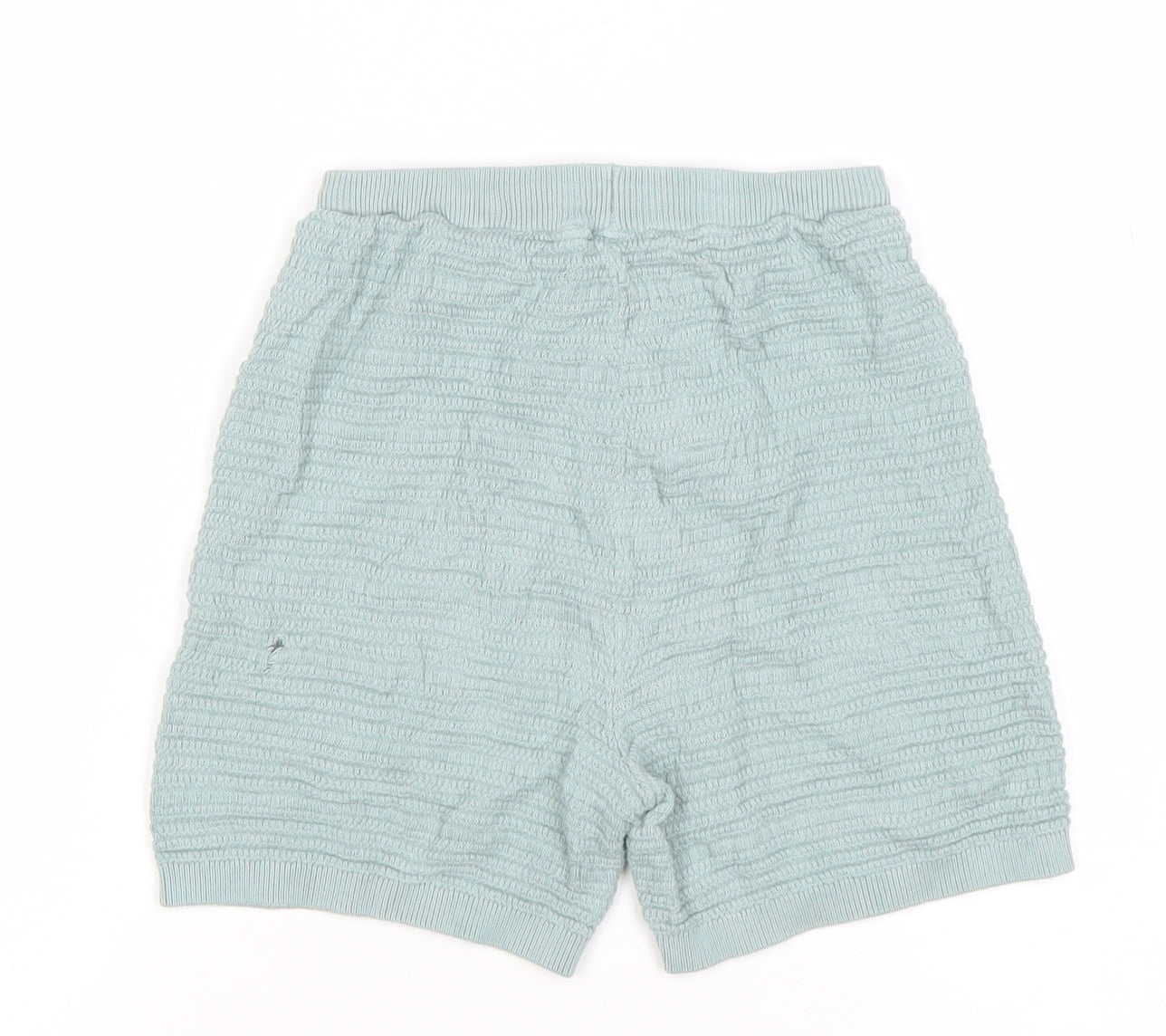Next Girls Green Knit Cotton Sweat Shorts 8-9 Years Casual Summer Wear