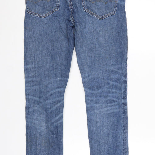 American Eagle Womens Blue Distressed Skinny Jeans Size 31 Regular