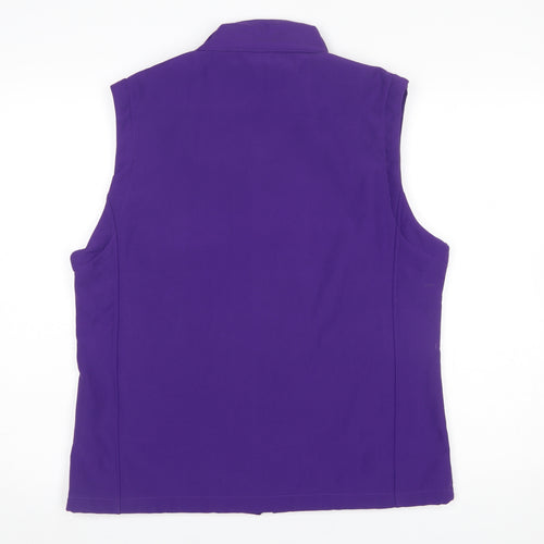 Result Womens Purple Softshell Waistcoat XL 16 Full Zip Outdoor Vest