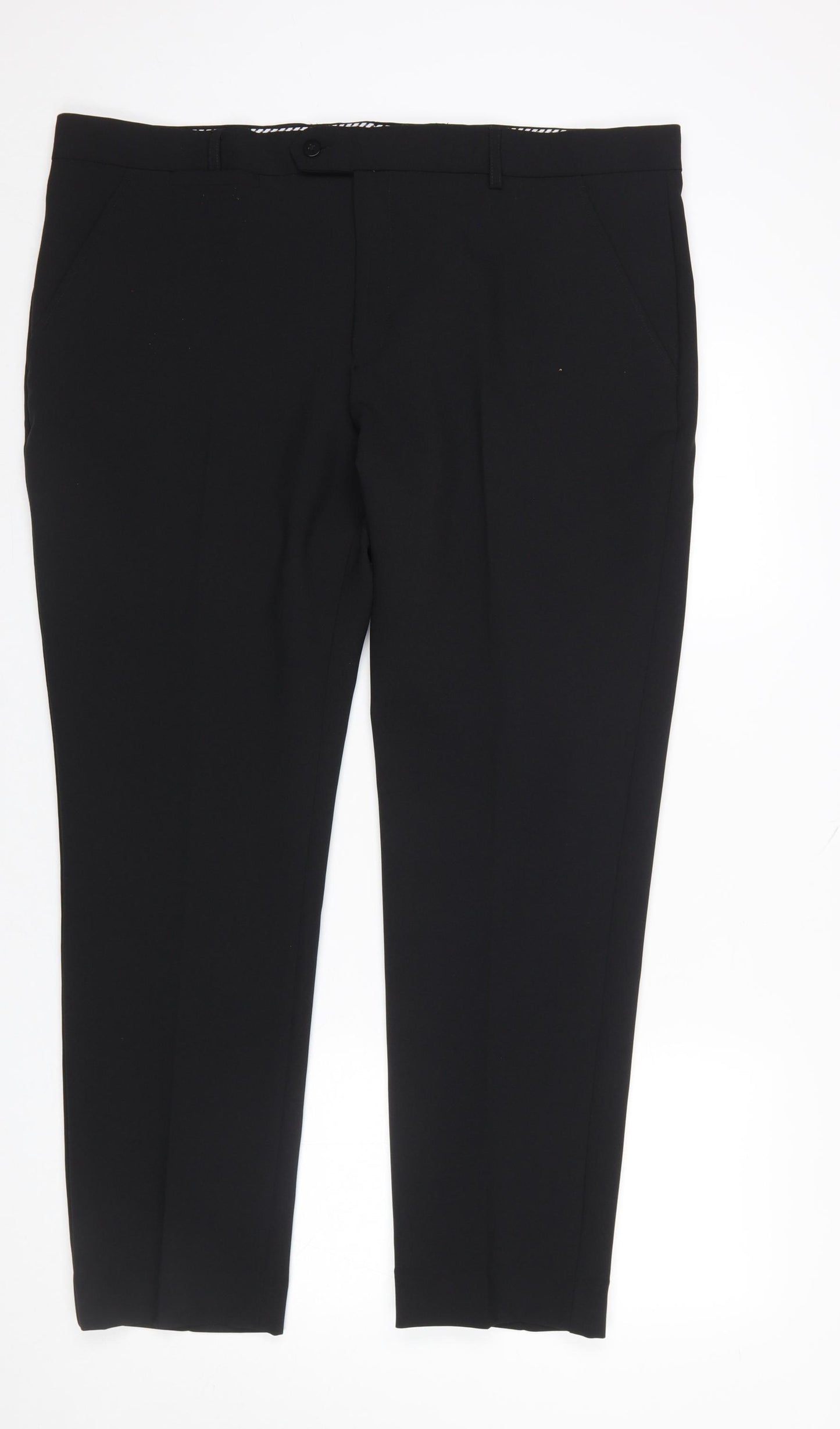 St. Bernard for Dunnes Stores Mens Black 40in Regular Fit Dress Pants