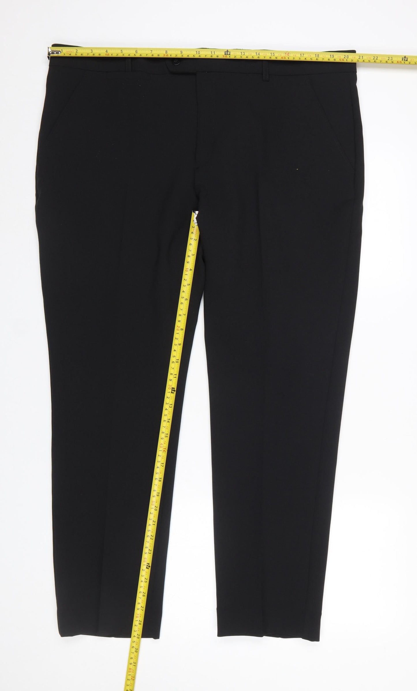 St. Bernard for Dunnes Stores Mens Black 40in Regular Fit Dress Pants