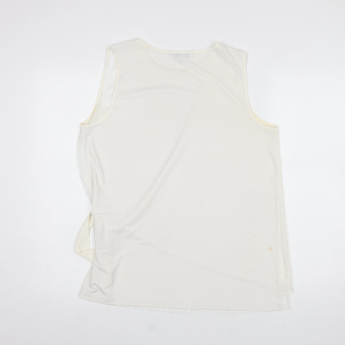 Next Women’s Ivory Wrap Buckle Sleeveless Blouse Size 14