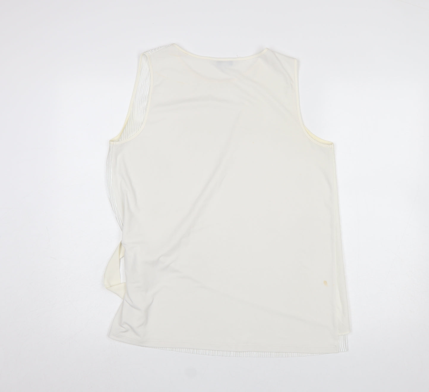 Next Women’s Ivory Wrap Buckle Sleeveless Blouse Size 14