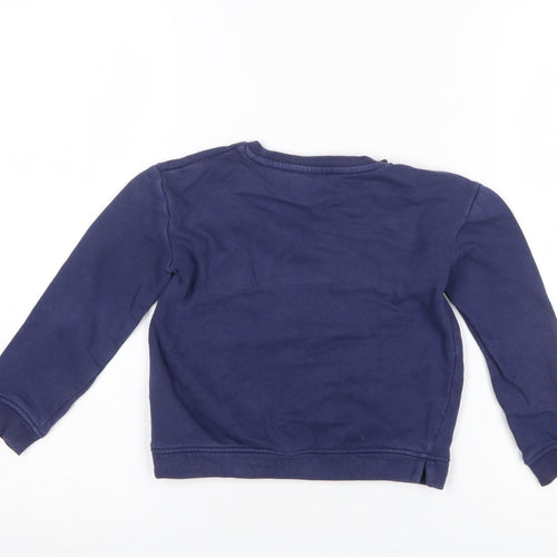 Marks & Spencer Boys Blue 6-7 Years Pullover Sweatshirt ‘The Future Is Ours’ Graphic