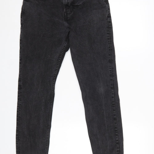 H&M Men's Black Slim Fit Jeans 31x30 Denim Mid Rise