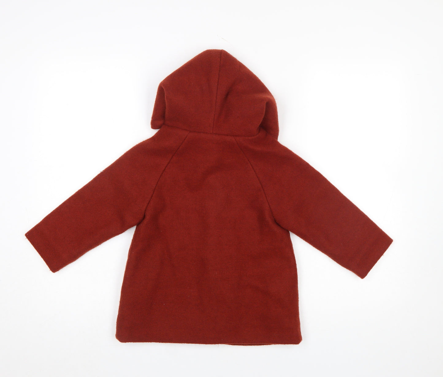 TONG MO Girls Red Wool Blend Hooded Reindeer Christmas Coat Age 3 Years
