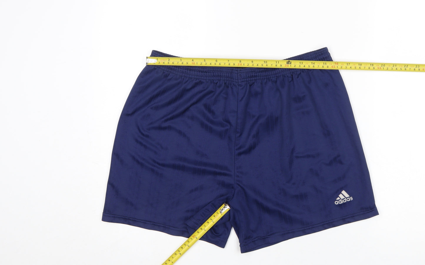 Adidas Mens Blue Polyester Athletic Shorts Size L Quick Dry