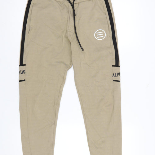 Title Women Beige Jogger Sweatpants Size M Cotton Blend