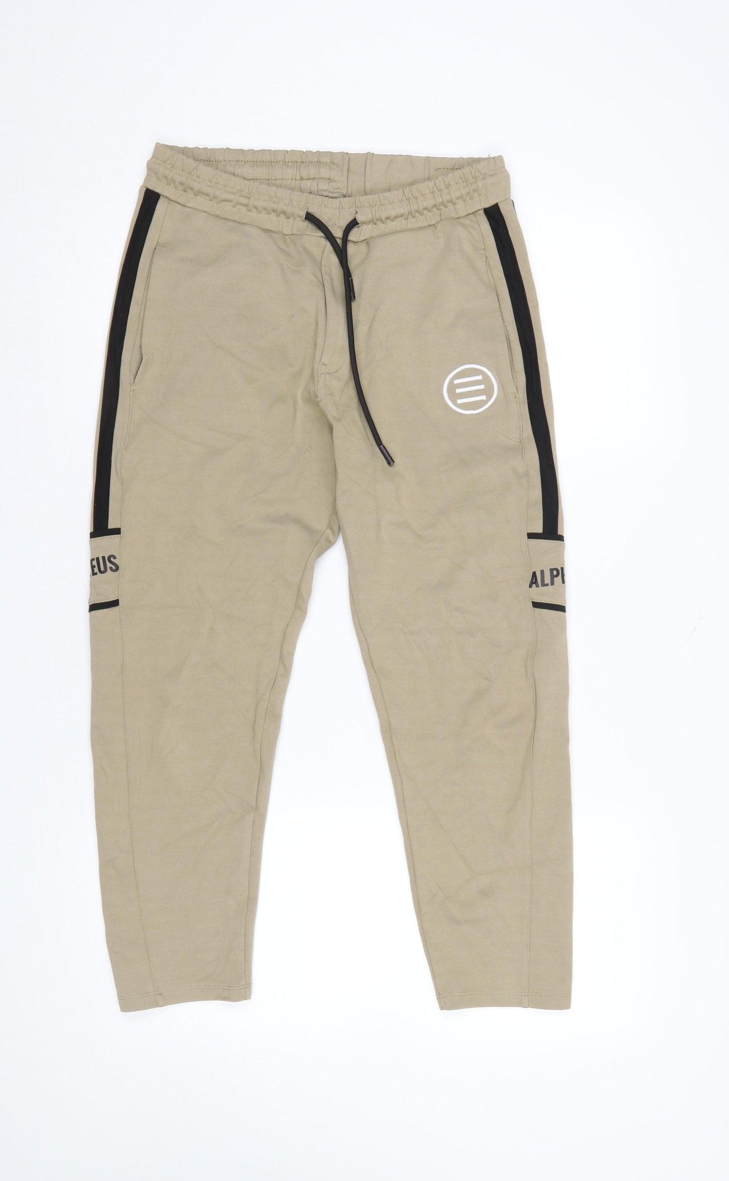 Title Women Beige Jogger Sweatpants Size M Cotton Blend