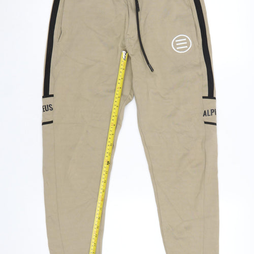 Title Women Beige Jogger Sweatpants Size M Cotton Blend