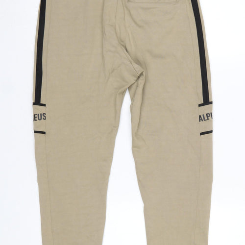 Title Women Beige Jogger Sweatpants Size M Cotton Blend