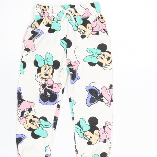 Disney Girls Multicoloured Minnie Mouse Jogger Trousers 3-4 Years
