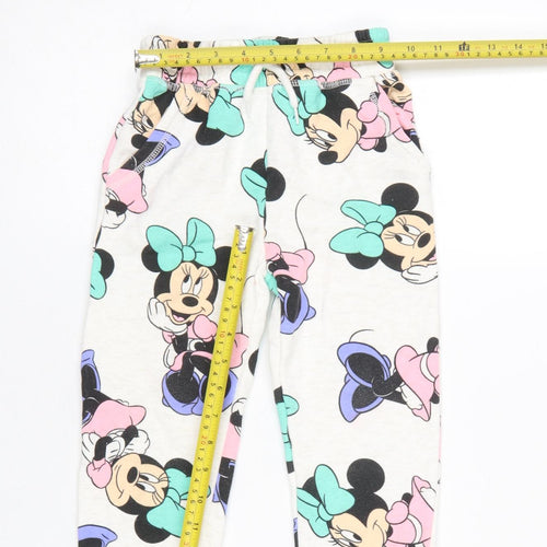 Disney Girls Multicoloured Minnie Mouse Jogger Trousers 3-4 Years
