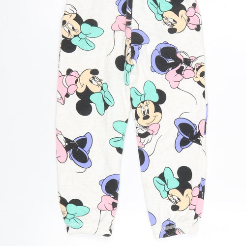 Disney Girls Multicoloured Minnie Mouse Jogger Trousers 3-4 Years