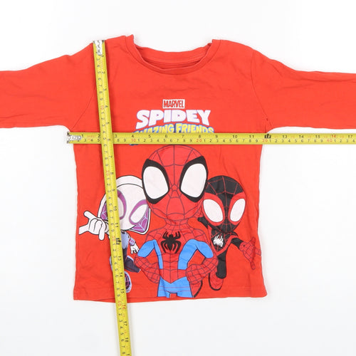 Dunnes Stores Boys Red Marvel Spider-Man Long Sleeve T-Shirt 2-3 Years