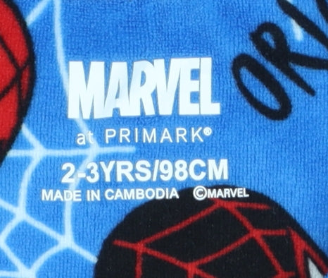 Marvel Boys Blue Spider-Man Miles Morales Fleece Pyjama Top 2-3 Years