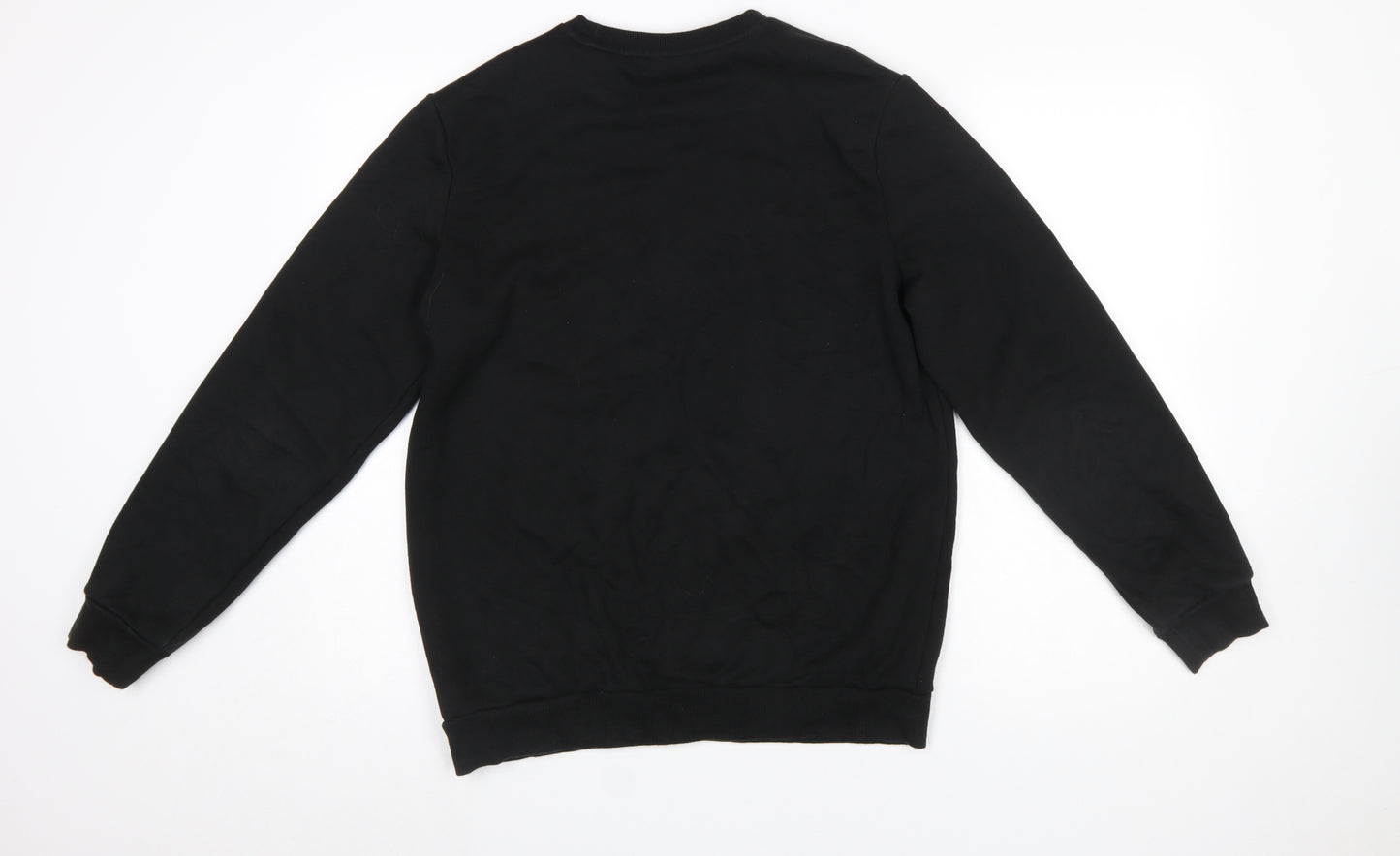 Puma Men's Black Small Crew Neck Pullover Sweatshirt Logo Sportswear