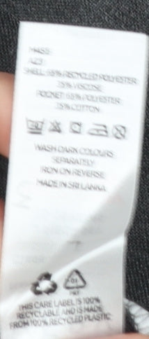 Very Boys Grey Regular Fit School Trousers 15-16 Years Polyester Blend