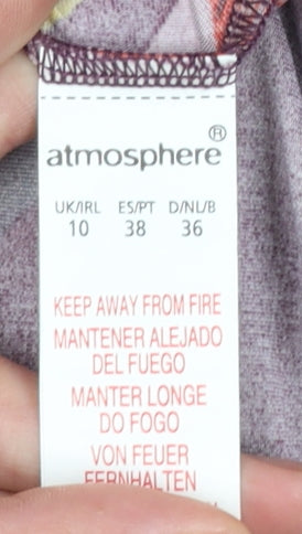 Atmosphere Women’s Multicoloured Chevron Shift Dress Size 10
