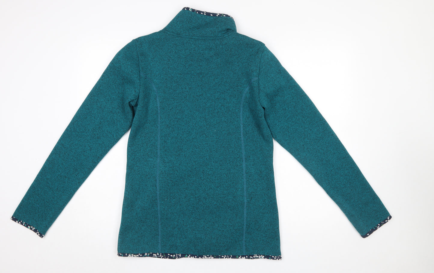 Tranquillo Womens Teal Full Zip Mid-Length Jacket Size M Classic Fit