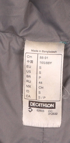 Decathlon Women's Blue Hooded Lightweight Puffer Jacket Size S