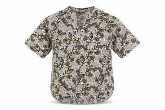 Front view of Primark Women's Multicoloured Floral Tunic Blouse, size 12