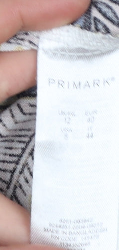 Primark Women's Multicoloured Floral Tunic Blouse Size 12