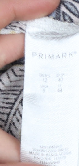 Primark Women's Multicoloured Floral Tunic Blouse Size 12