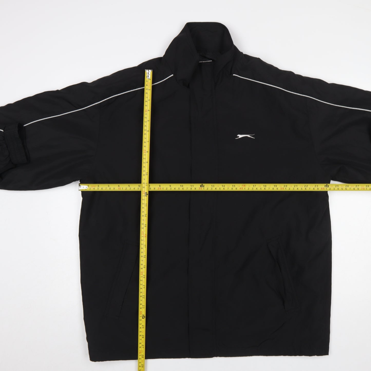 Slazenger Mens Black L Golf Windbreaker Jacket Waterproof Lined