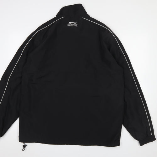 Slazenger Mens Black L Golf Windbreaker Jacket Waterproof Lined