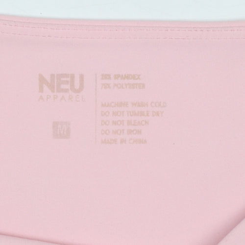 NEU Apparel Womens Pink M Stretch Leggings Gym Yoga Trousers