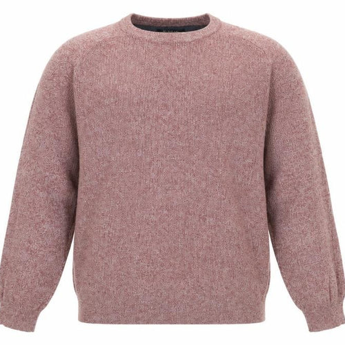 Burton Menswear Pink Cotton Crew Neck Jumper Men L Classic Knitwear