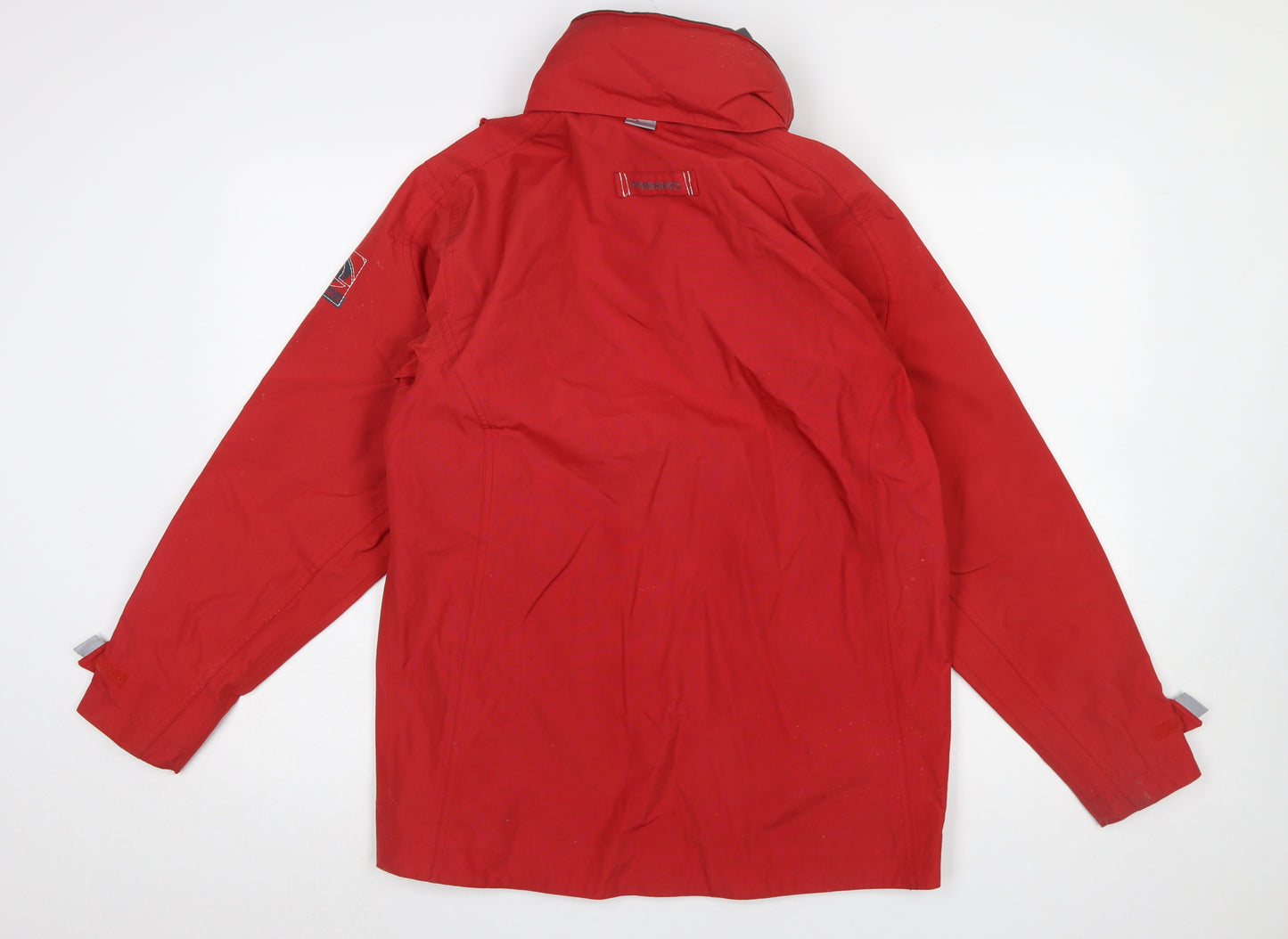 Tribord Men's Red XS Waterproof Hooded Rain Jacket
