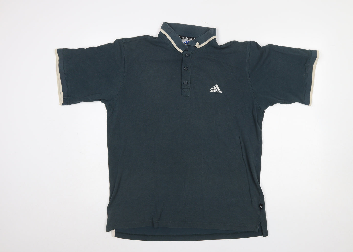 Adidas Men’s Green Collared Short Sleeve Polo Shirt Size L