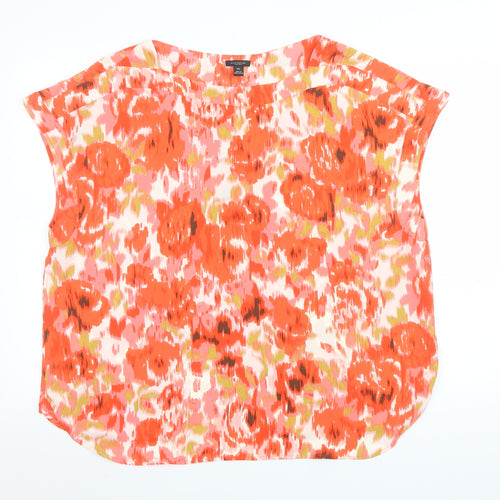 Ann Taylor Women’s Multicoloured Floral Tunic Blouse 2XL Polyester Sleeveless