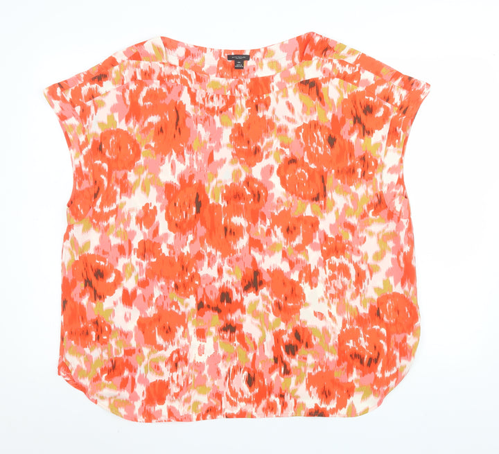 Ann Taylor Women’s Multicoloured Floral Tunic Blouse 2XL Polyester Sleeveless