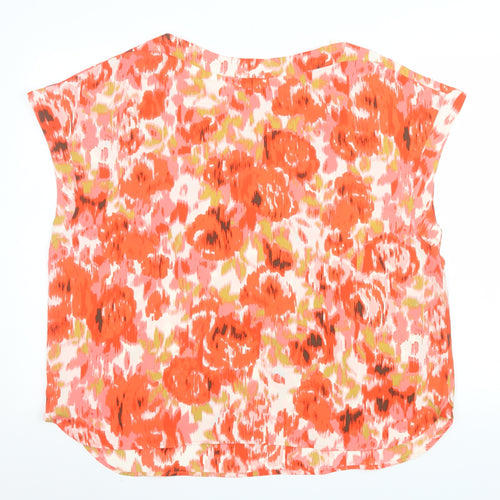 Ann Taylor Women’s Multicoloured Floral Tunic Blouse 2XL Polyester Sleeveless