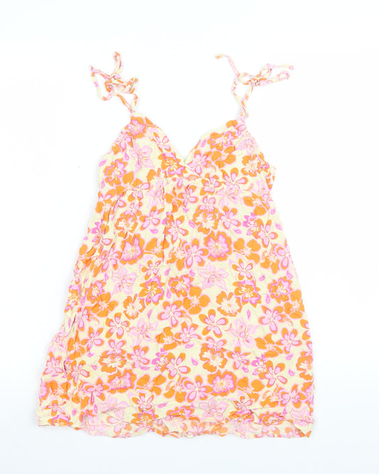Pull&Bear Women’s Multicoloured Floral Viscose Camisole Top Size M