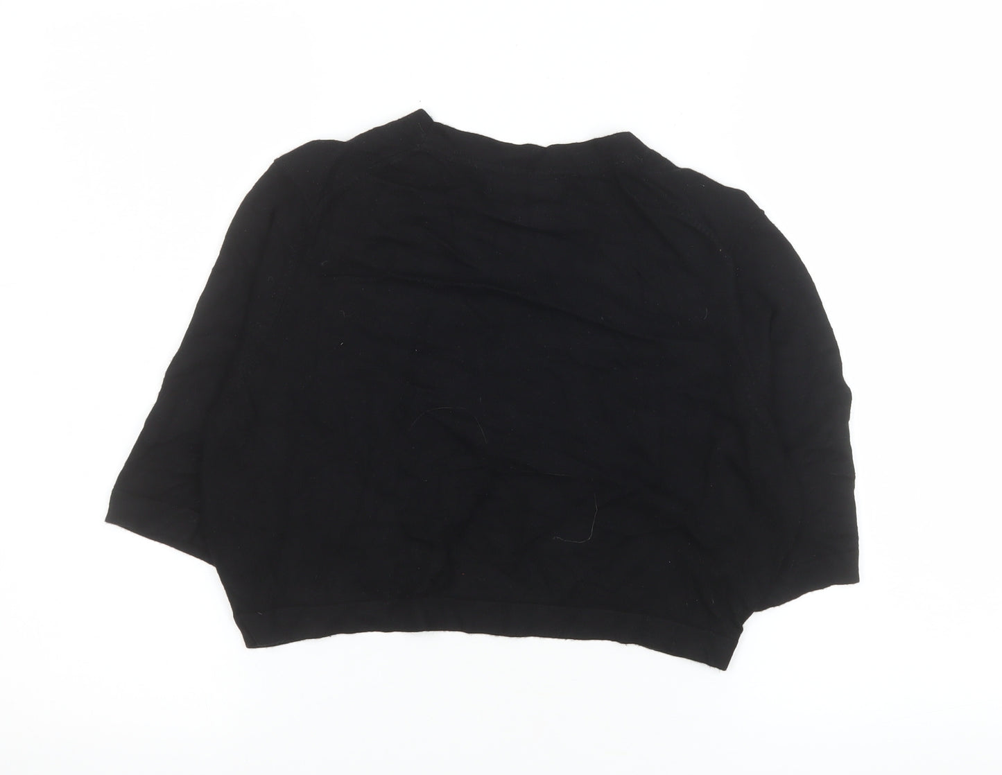Marks and Spencer Women's Black Shrug Size 14 V-Neck Knit Cardigan