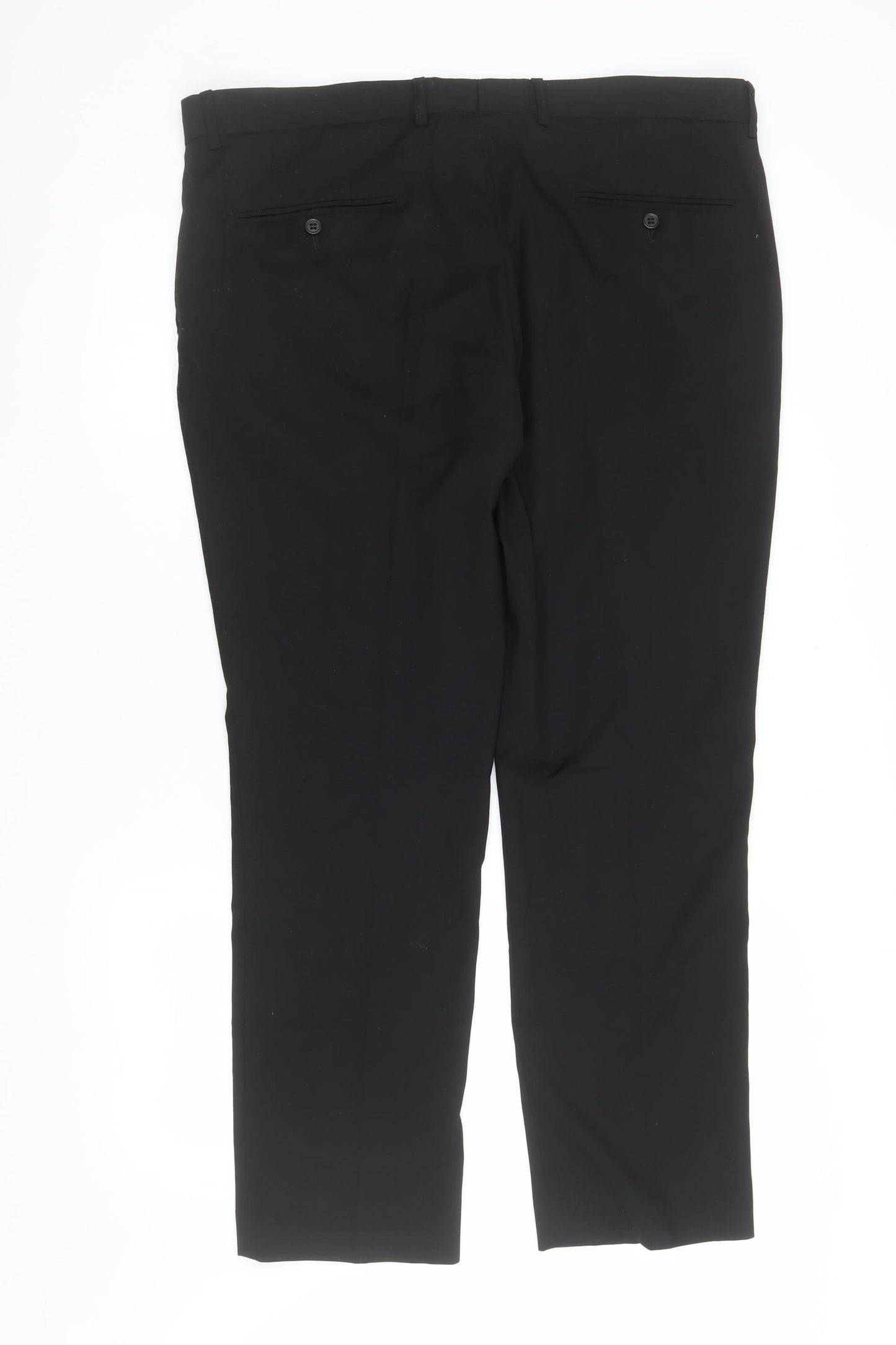 St Bernard for Dunnes Stores Men's Black 38in Classic Dress Trousers