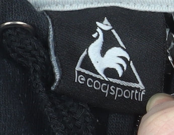 Le Coq Sportif Men's Black Hooded Full Zip Sports Jacket Size M