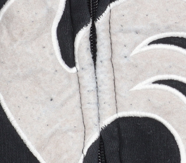 Le Coq Sportif Men's Black Hooded Full Zip Sports Jacket Size M