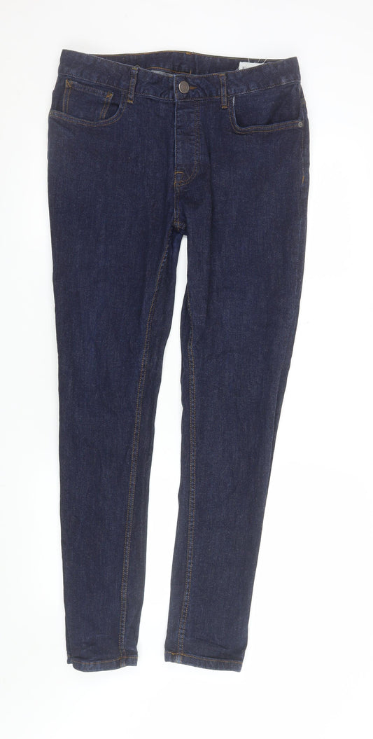 Denim Co. Mens Blue Skinny Jeans W34 L32 Classic Style