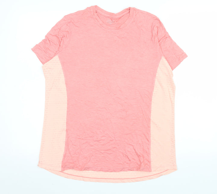 Dunnes Stores Mens Pink Short Sleeve Activewear T-Shirt Size M