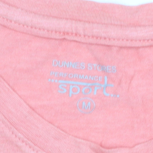 Dunnes Stores Mens Pink Short Sleeve Activewear T-Shirt Size M